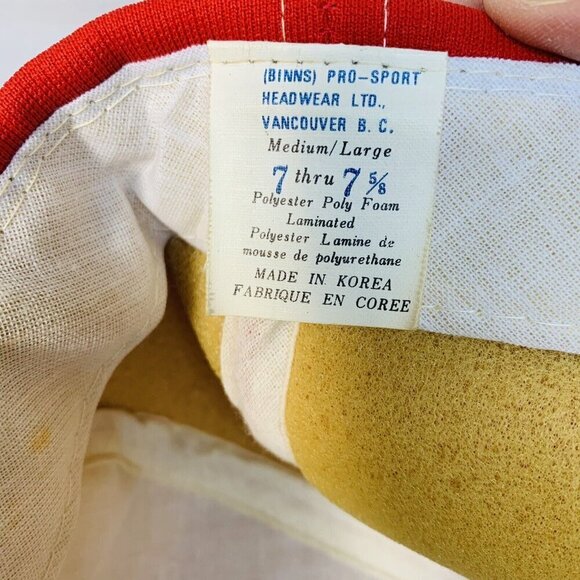 Vintage Quebec Nordiques Hat NHL Trucker Hat Cap Snapback 7 Thru 7 5/8 Adult - Picture 13 of 15
